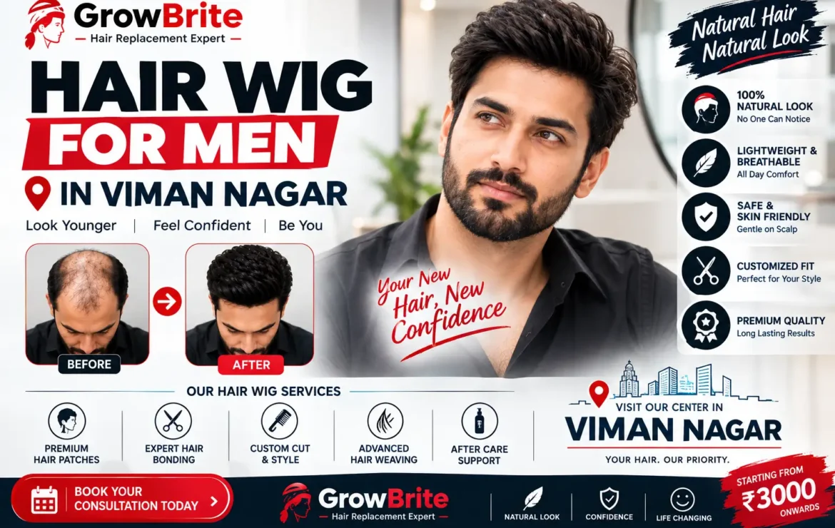 Hair Wig for Men in Viman Nagar: How to Choose a Natural-Looking Hair System