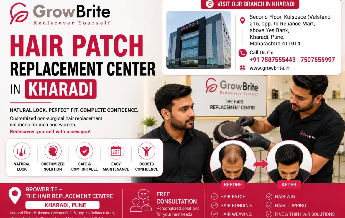 Hair Patch Replacement Center in Kharadi: Customized Hair Replacement Solutions