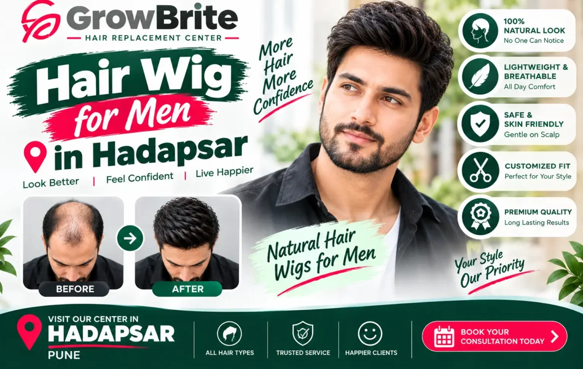 Hair Wig for Men in Hadapsar – Natural-Looking Men’s Hair Replacement Guide
